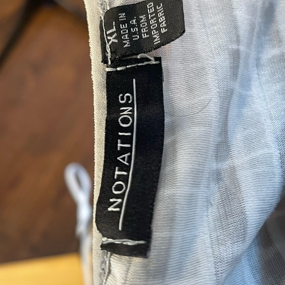 Notations Ruffled Blouse, Size 16 - Picture 8 of 9